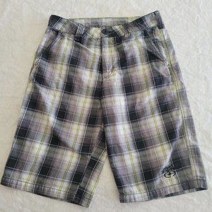No Fear Men's Flat Front Shorts Size 30 Plaid
